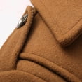 thumbnail image 6 of Dovford Trench Coat Men Single Breasted Wool Blend Coat Mid Length Pea Coat Notch Lapel Jacket Business Casual Overcoat 2025, 6 of 6