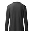 thumbnail image 4 of Cuoff Womens Fashion Sweaters for Women Plus Size Autumn And Winter Casual Loose Solid Color Stitching Long-sleeved Stand Collar Half Pullover Knit Top Sweatshirts for Women Red M, 4 of 5