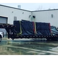 thumbnail image 6 of 20' x 30' Flatbed Trailer Steel Tarp with 6 FT Drop - Heavy Duty Black 18 Oz Vinyl Waterproof Tarp for Truck/Trailers to Protect Cargo from Wind, Rain, Snow and Sun, 6 of 9