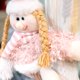 thumbnail image 4 of Hebilla de cortina de muñeca rosa de Navidad, muñeco de nieve rosa, decoración de cortina de Navidad（Snowman-B Otros, 4 of 5