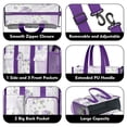 thumbnail image 3 of Teacher Tote Bag,Pioneer Flower Floral Print Pattern Teacher Utility Tote Bag,Large Work Tote Bags for Women with Multiple Pockets,Top Zipper Closure,13.8x10.6x6.7 Inch, 3 of 5