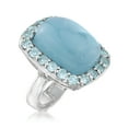 thumbnail image 3 of Ross-Simons Milky Aquamarine and 2.60 ct. t.w. Blue Topaz Ring in Sterling Silver, Women's, Adult, 3 of 6