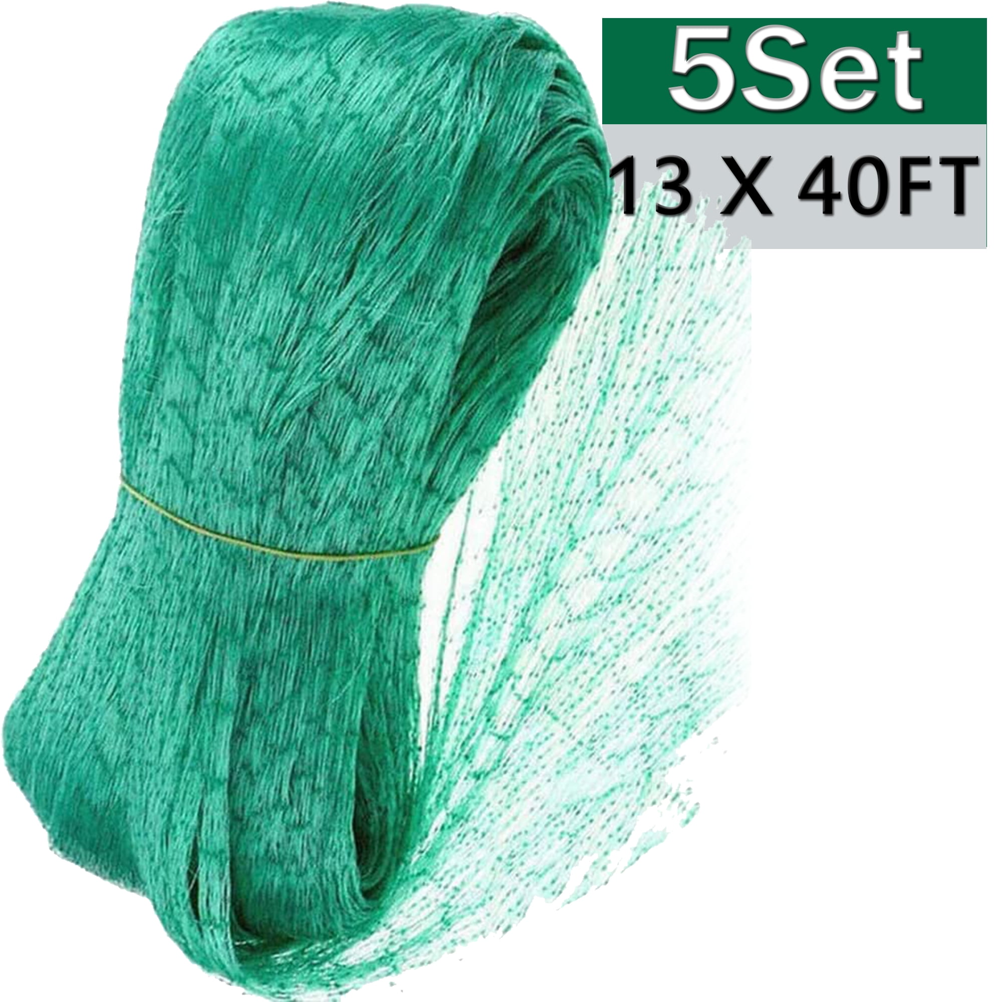 Elbourn 5 Sets Bird Netting 13 X 40 feet Garden Netting for Birds Tree