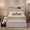 gray, variant on COZONY Full Size Boucle Upholstered Platform Bed Frame with Storage Headboard & 2 Drawers, Noise-Free Design, Yellow