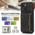 thumbnail image 6 of Nalacover for Apple iPhone 14 Wallet Case with Credit Card Holder Slots Magnetic Closure Kickstand Purse Premium PU Leather+ TPU Shockproof Case for iPhone 14 - Black, 6 of 6