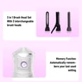 thumbnail image 4 of Electric Heated Eyelash Curler, USB Charging with 3 Temperature Modes 3 Replacement Brush Heads, Smart Memory Function Light Indicators, for Beautiful Long Lasting Curls, 4 of 7