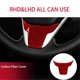 thumbnail image 2 of ABS Red Carbon Fiber Steering Wheel Lip Cover for Honda Civic 10Th, 2 of 5