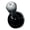 Silver, variant on Customizable Chrome Vehicle Push Button Starter Handle Steering Wheel Control Lever For Installation And Unique Styling