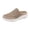 Brown, variant on Women's Casual Slip on Half Shoes Athletic Running Comfortable Arch Support Sneakers Mesh Breathable Flat Antislip Walking Mules Size 5.5
