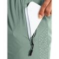 thumbnail image 7 of Men's Quick Dry Athletic Shorts,7 Inch Inseam Drawstring Workout Shorts with Zipper Pockets, Lightweight Breathable Running Shorts 21 Light Green M, 7 of 7
