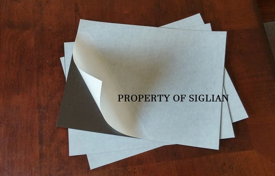 30Mil Thick, Peel & Stick Of 8.5" X 11" Self Adhesive Magnet (3 Sheets)