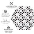 thumbnail image 4 of Gaeub Happy Football Print 6 Pcs Leather Coasters for Drinks ,Drink Coasters Sets,Drink Table Cup Coasters for Living Room Kitchen Coffee Decor,Hexagon, 4 of 7