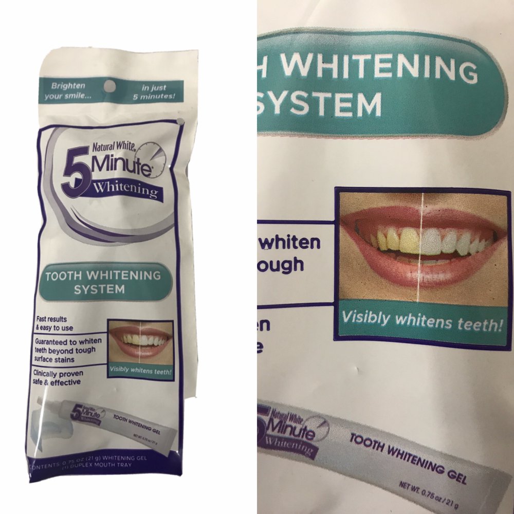 5 Minutes Natural White Tooth Whitening System (2 packs)