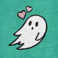 thumbnail image 2 of Dalix Heartly Ghost Embroidered Soft Cotton Short Sleeve T Shirt Womens in Teal M Medium, 2 of 5