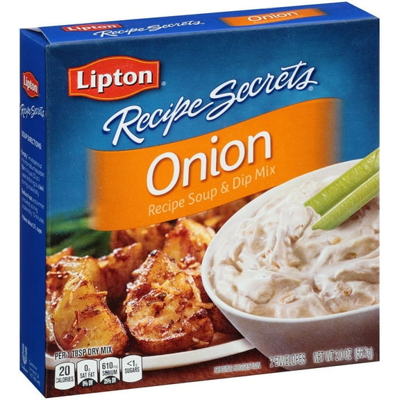 Lipton Recipe Secrets Soup and Dip Mix, Onion Flavor, 2 oz 2 Count