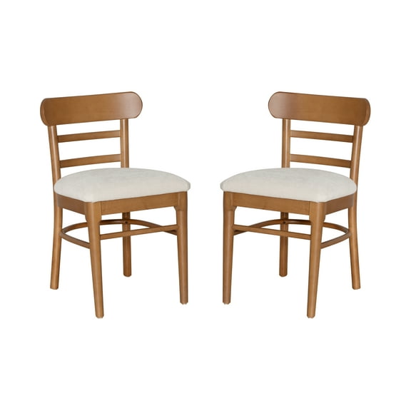Linon Tuttle Chair Brown Gray Set Of 2