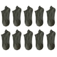 thumbnail image 2 of D-GROEE 5 Pair Men's Low Cut Ankle Casual Sport Socks Cushioned Breathable Running Performance Cotton Socks, 2 of 8