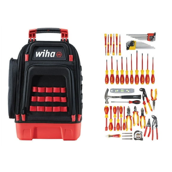 Wiha Tools 91872 Master Electrician's Insulated Tool Kit in Heavy Duty