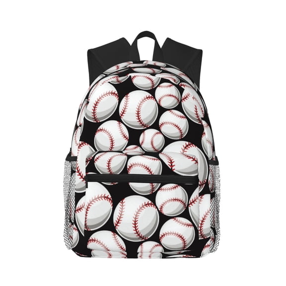Defioc Cute Baseball Pattern Laptop Backpack for Men and Women,Casual Backpack Dayback Sports Bookbag for Travel Running Hiking