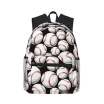 Defioc Cute Baseball Pattern Laptop Backpack for Men and Women,Casual Backpack Dayback Sports Bookbag for Travel Running Hiking