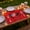 C, variant on Hope Floral Independence Day Placemat, Red Blue Flower Patriotic Table Mat, Washable Polyester Dining Decor for 4th of July