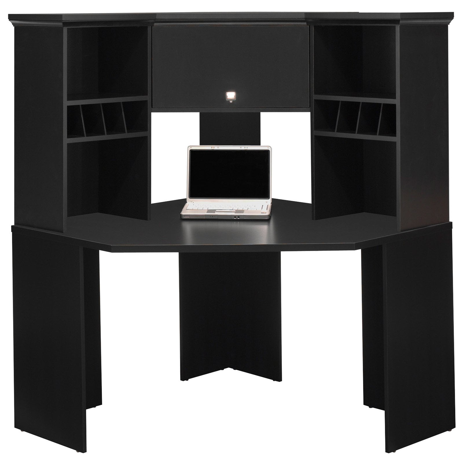 Bush Stockport Corner Desk With Hutch Walmart Com Walmart Com