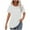 White, variant on fatyb Summer Tops for Women Casual Eyelet Embroidery Shirts Short Sleeve Lightweight Beach Tunic Blouses