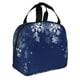 thumbnail image 2 of Disketp Christmas Blue for Insulated Lunch Bag for Women and Men, Perfect for Work, Hiking, Picnic, 2 of 8