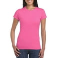 thumbnail image 3 of HOT SALE!! T-Shirt de Protection Solaire à Manches Courtes pour Femmes, Ajusté, Yoga, Course, Gym, Basique en Coton, Col Rond, Longueur Tunique, D L, 3 of 7
