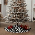 thumbnail image 5 of KLL Black Leopard Christmas Tree Skirt 36" ,Party Decorations Farmhouse for Christmas Decorations Holiday Party, 5 of 6