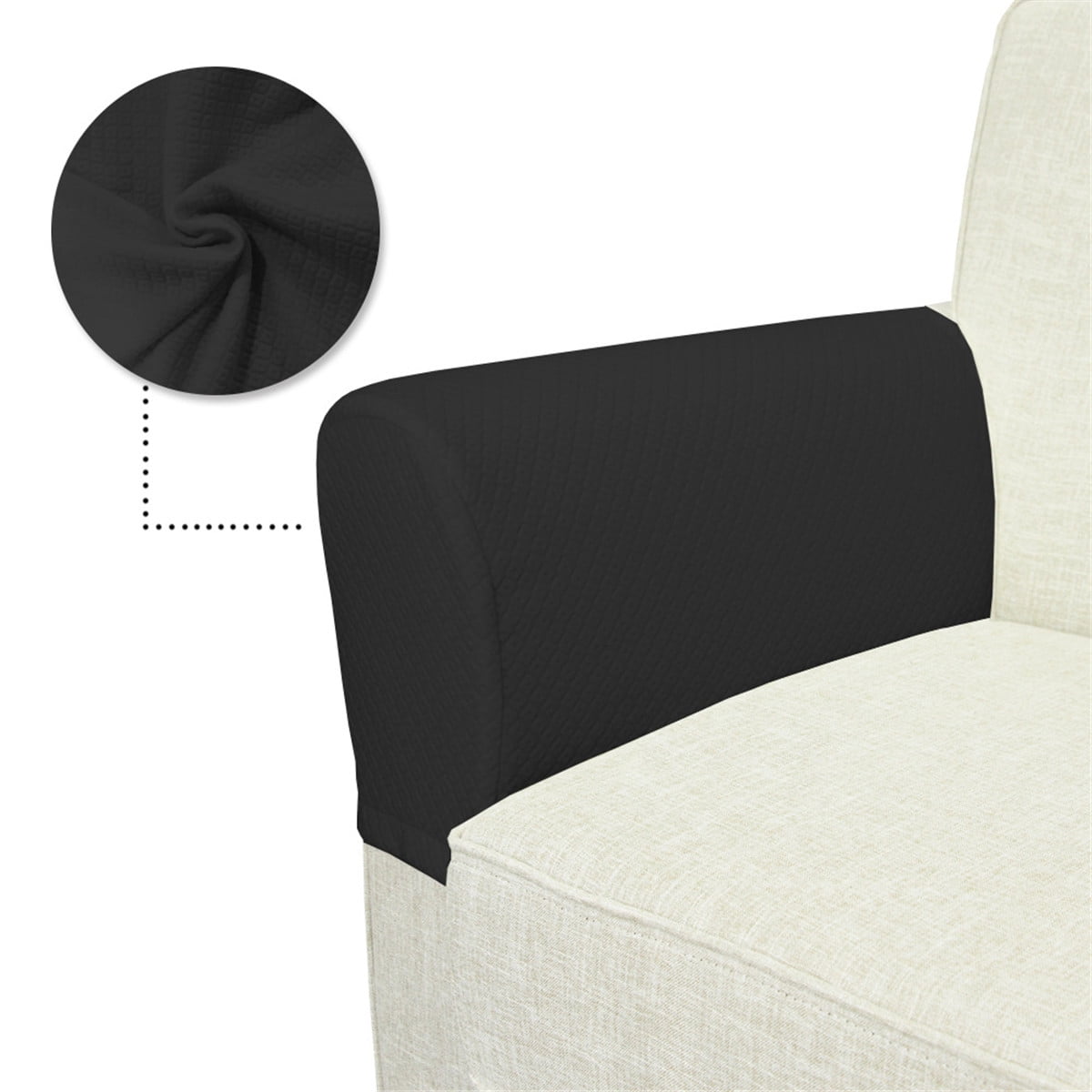 Details about   2pcs Stretch Polyester Furniture Sofa Armrest Covers Chair Couch Arm Protector 