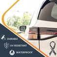thumbnail image 4 of Magnet Me Up Support Carcinoid Cancer Fighter Zebra Ribbon Magnet Decal, 3.5x7 In, Vinyl Automotive Magnet, 4 of 7