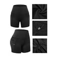 thumbnail image 7 of LELINTA Women High Waist Leggings Yoga Short Pants Basic Slip Bike Shorts Compression Workout Yoga Shorts, 7 of 7