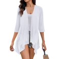 thumbnail image 6 of LEKODE Lightweight Cardigans for Women Light See Through Summer Cardigan Flowy Cardigan Sweaters for Women Loose Fit Womens Sweaters Cardigan Sweaters Sheer Cardigans Travel Cardigan Blue M, 6 of 6