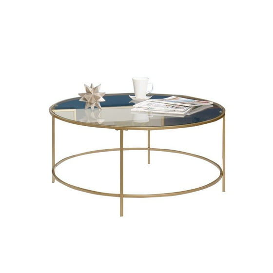 Sauder International Lux Round Coffee Table Satin Gold