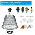 thumbnail image 4 of Uxcell Mesh Lamp Shade, Retro Industrial Pendant Light Shade Foldable Lampshade for E26/E27 Bulb, Black, 4 of 6