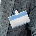 thumbnail image 2 of 40pcs Adhesive Plastic Badge Clips Name Badge Spring Clips ID Card Clips Spring Clips for Badge, 2 of 8