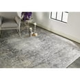thumbnail image 2 of Feizy Sarrant Transitional Medallion, Gray/Ivory/Tan, 12' x 15' Area Rug Sheen Bohemian & Eclectic Distressed Floor Rug for Living room Bedroom, 2 of 7