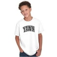 thumbnail image 4 of Funny Sleep Varsity Athlete Yawn Joke Crewneck T Shirts Boy Girl Teen Brisco Brands L, 4 of 6