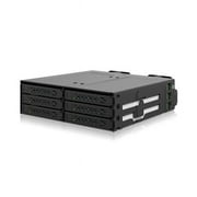 Icy Dock CP097 Drive Enclosure for 5.25" U.2, U.3, PCI Express NVMe 4.0 x4, SFF-8654 SlimSAS Host Interface Internal, Black