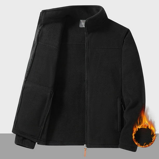 pstuiky Camisas para hombre de manga larga, Blusa/camisa informal y moderna de color liso con cuello alto y cremallera para hombre top de hombre xxxxl