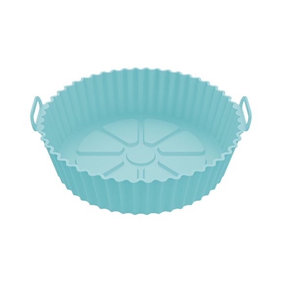 Yulucky Air Fryer Mat Reusable Silicone Fryer Basket Liner Non-Stick Parchment Replacement 22x22x6 Inches 1 Count|Silica Gel,A