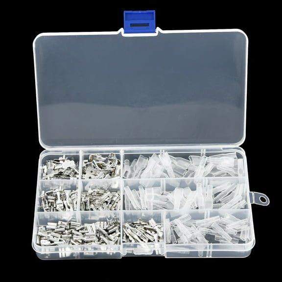 270pcs Female & Male Spade Crimp Terminal Connectors Set 2.8/4.8/6.3mm