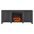 thumbnail image 4 of Henn&Hart 58" Charcoal Gray TV Stand, 4 of 13