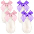 thumbnail image 1 of Diademas de orejas de conejo Zhivalor orejas de conejo rosa morado, 1 of 6