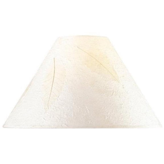SH-1025-Cal Lighting-Coolie - Round Paper Shade with Leaf-10.5 Inches Tall and 16 Inches Wide