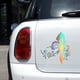 thumbnail image 4 of Pegatinas de coche Pegatinas de flores de mariposa creativas Pegatinas protectoras de láser para coche, 4 of 6