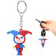 thumbnail image 1 of Llavero de payaso gracioso llavero muñeca figura de muñeca decorativa colgante colgante colgante para billetera de bolsas de mochila, 1 of 7