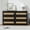 Black, variant on Senfot Storage Cabinet, 6 Drawer Faux Wicker Chest - MDF + PB, White, Elegant Storage for Bedroom, Office, or Living Room