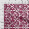 thumbnail image 2 of oneOone Velvet Magenta Fabric Block Sewing Craft Projects Fabric Prints By Yard 58 Inch Wide, 2 of 5